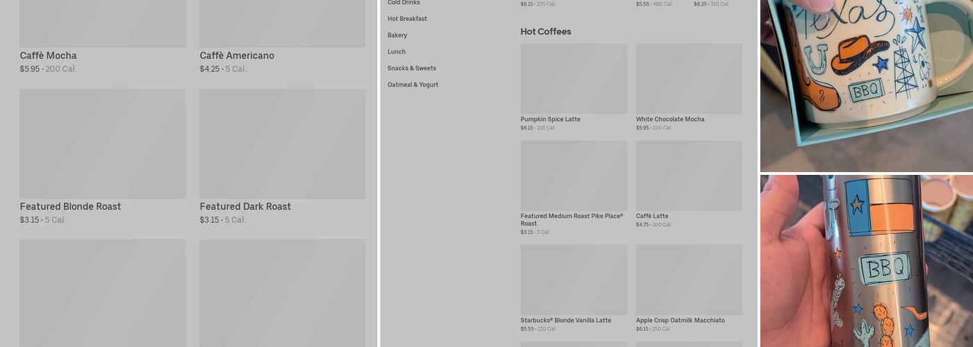 Starbucks Menu