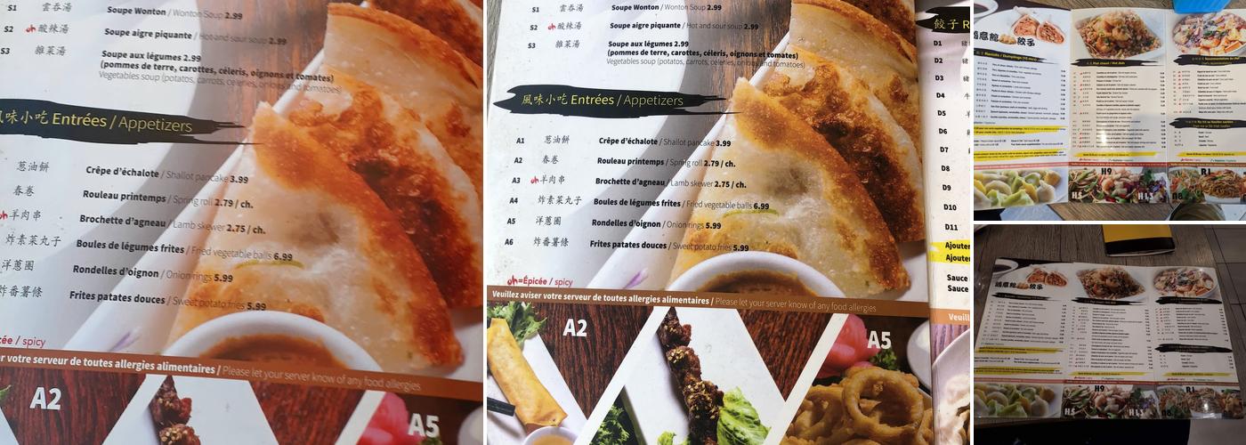 Oh Dumplings Menu