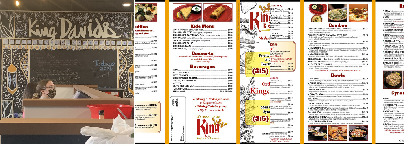 King David's Restaurant Fairmount, Syracuse Menu, Reviews (131
