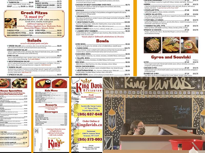 King David's Restaurant Fairmount, Syracuse Menu, Reviews (131