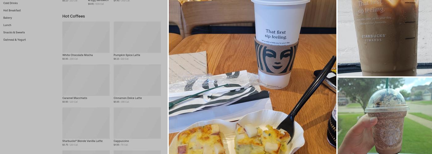 Starbucks Menu