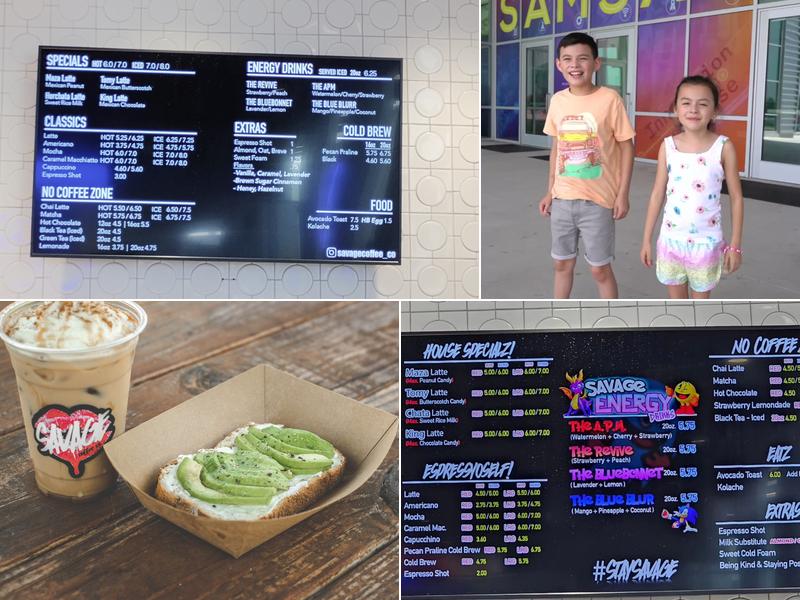 Savage Coffee Co. Menu