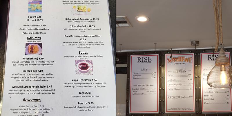 Rise by Good Day Menu