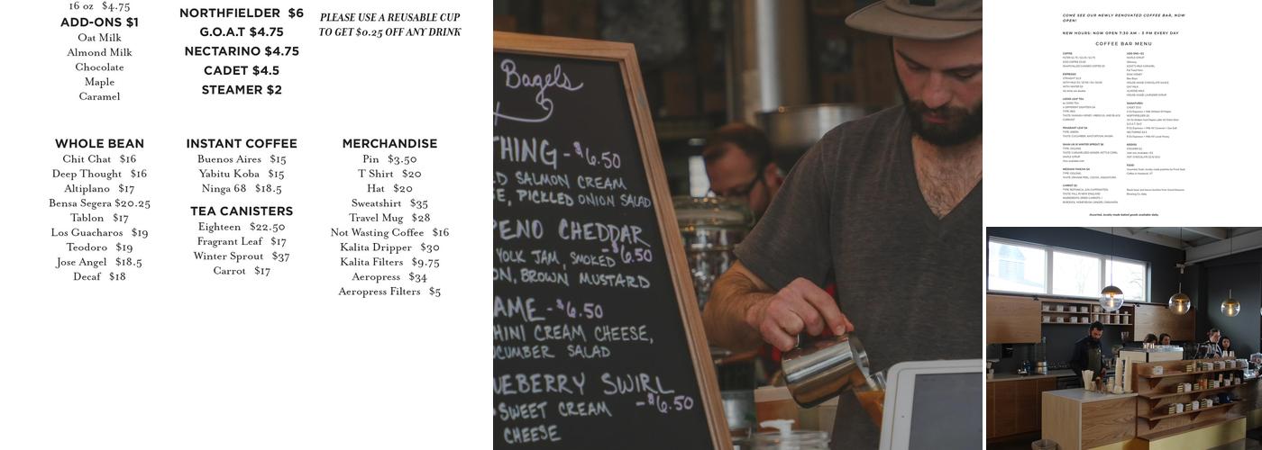 Carrier Roasting Co. Menu