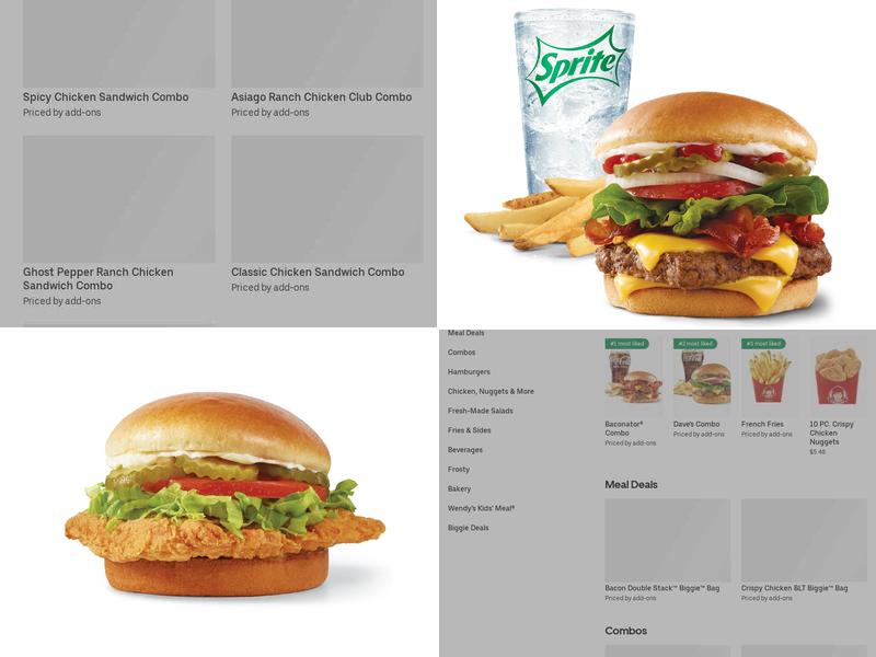 Wendy's Menu