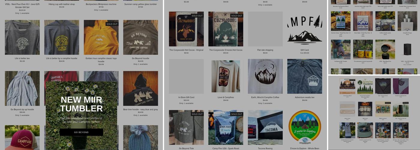 Campfire coffee co. Menu