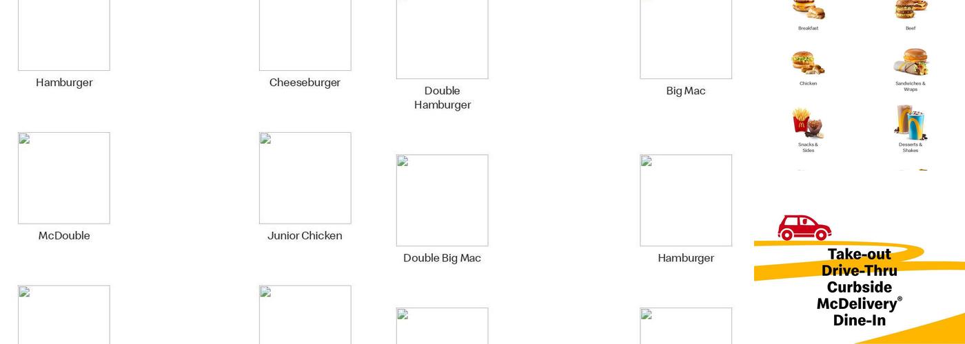 McDonald's Menu