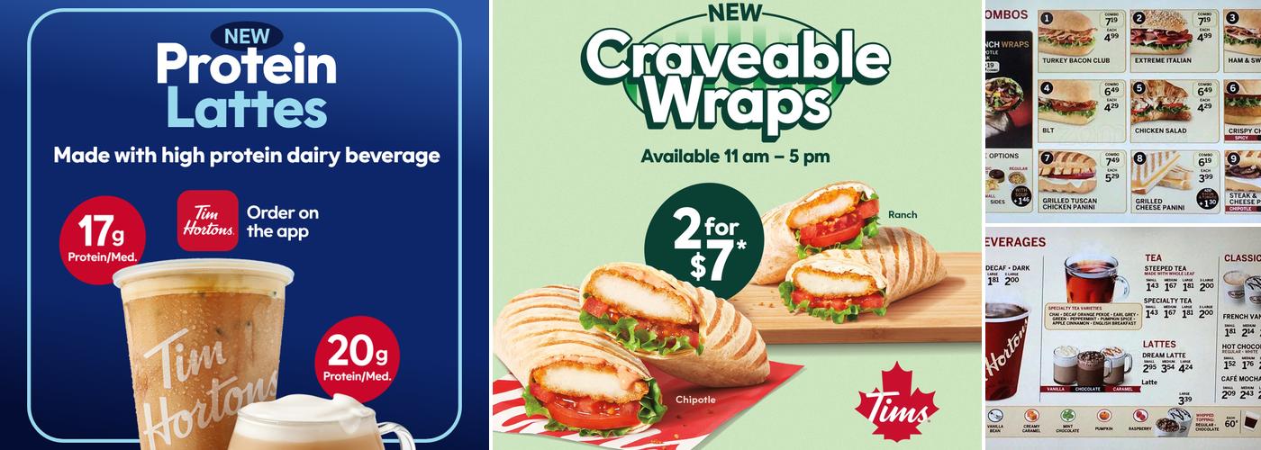 Tim Hortons Menu
