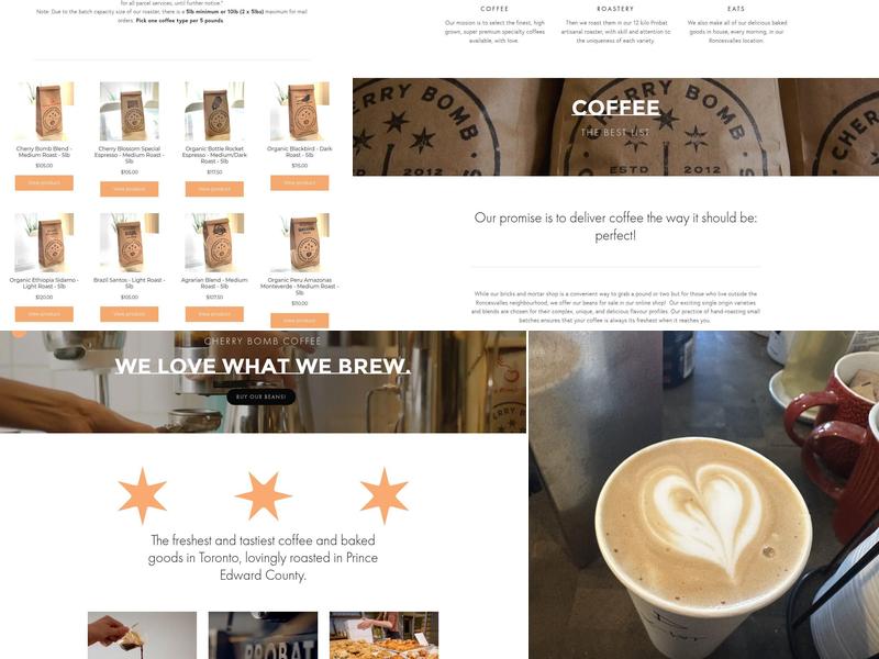 Cherry Bomb Coffee Menu