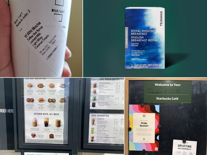 Starbucks Coffee Company Menu