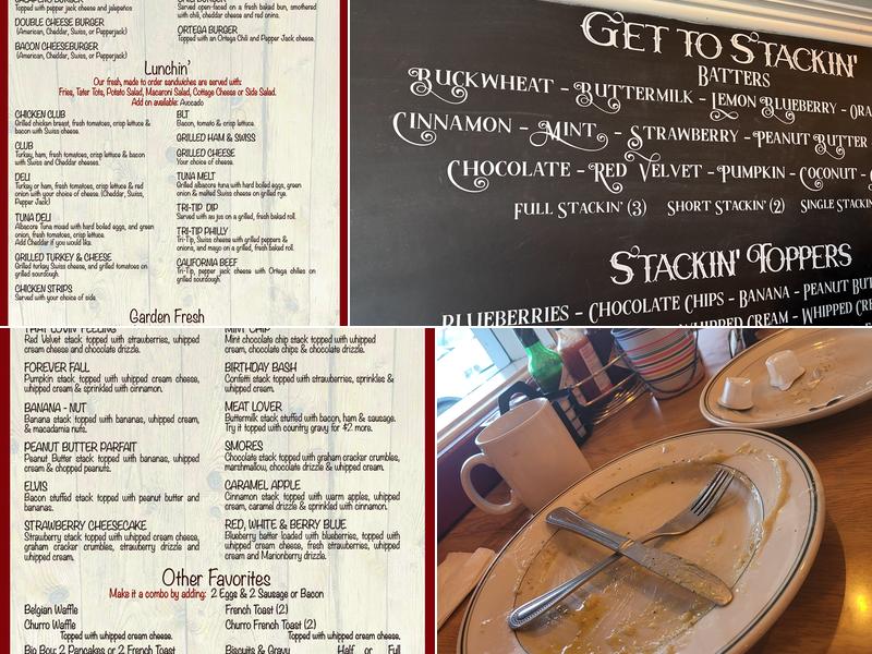 Crackin' and stackin' Menu