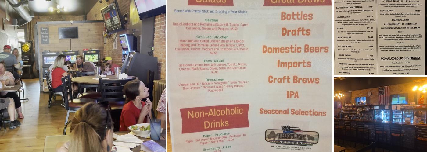 Thin Line Tavern Menu