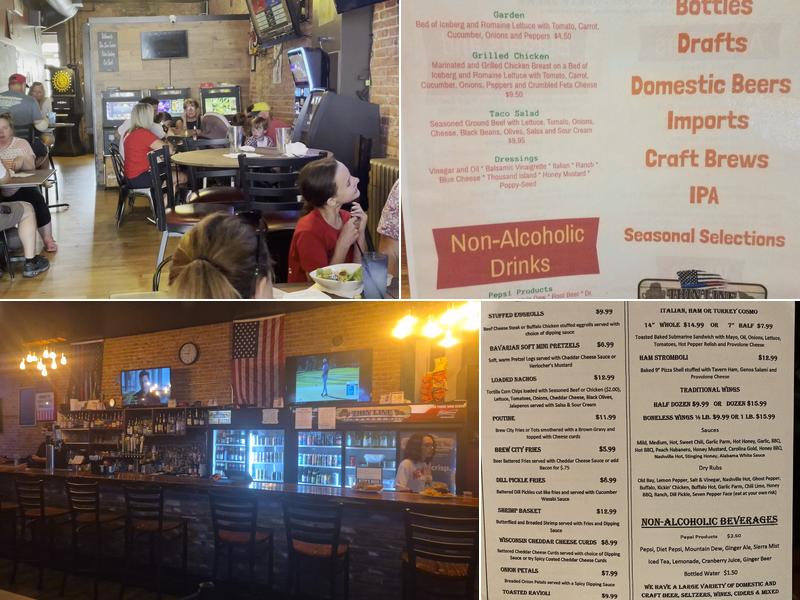 Thin Line Tavern Menu