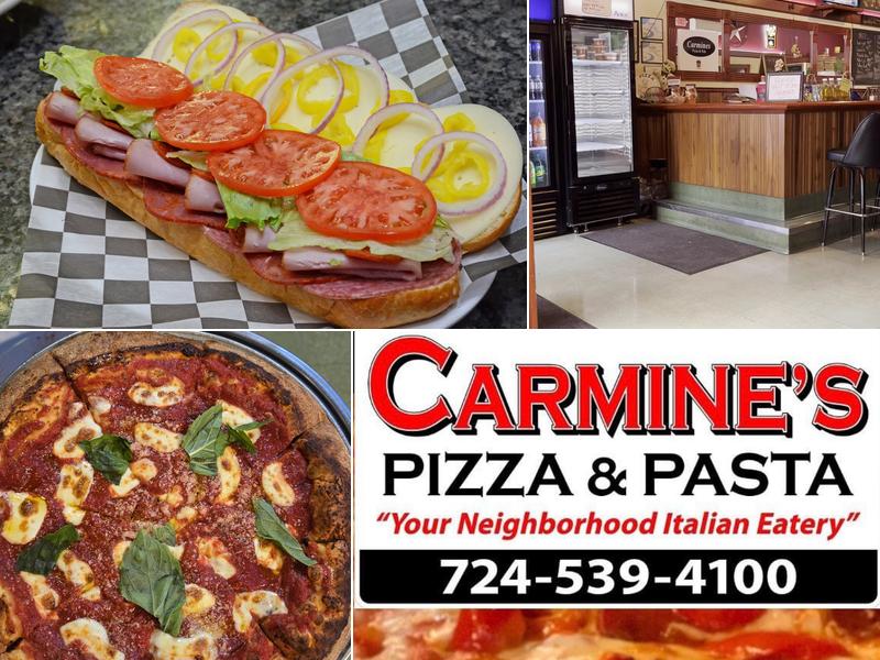 Carmine’s Pizza & Pasta Menu