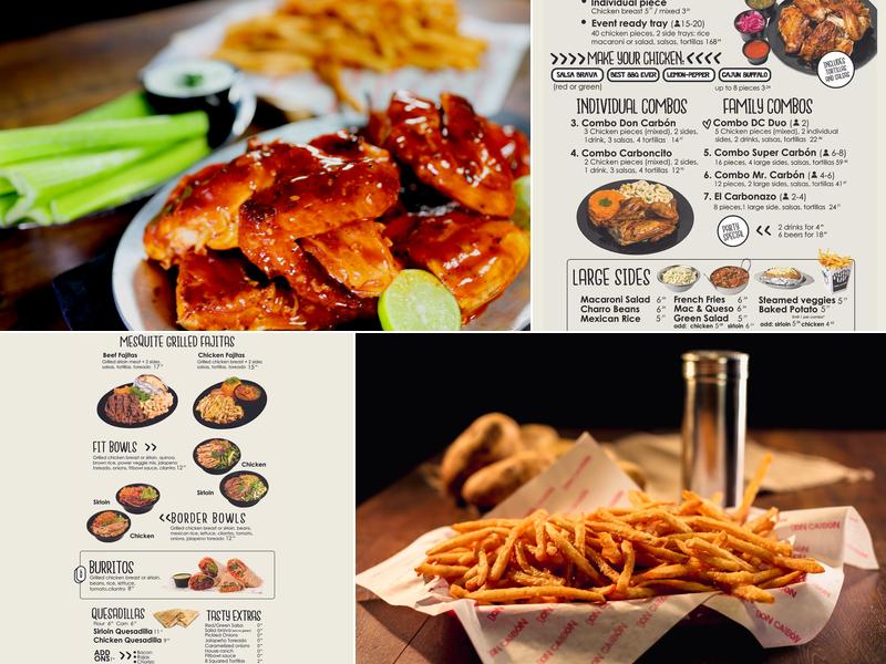 Don Carbón Menu