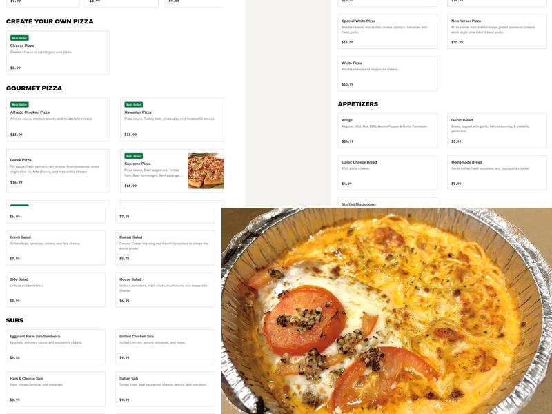 Brooklyn Pizzeria Menu