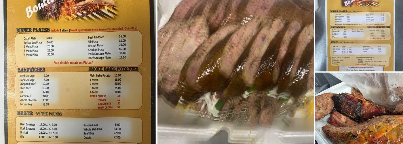 BOUTTE'S BBQ, LLC Menu
