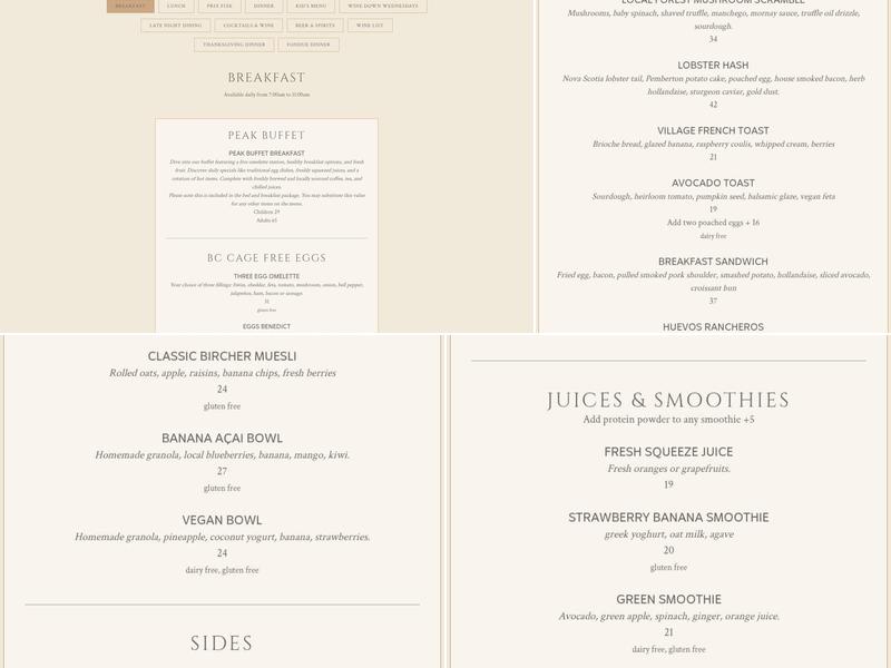 Braidwood Tavern Menu