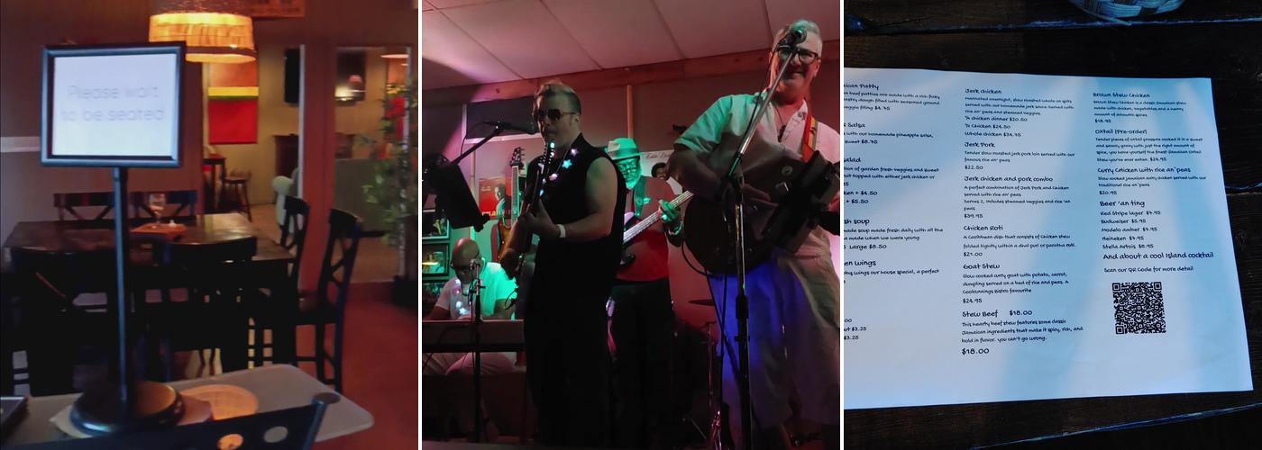 Coolrunnings Bistro ltd Menu