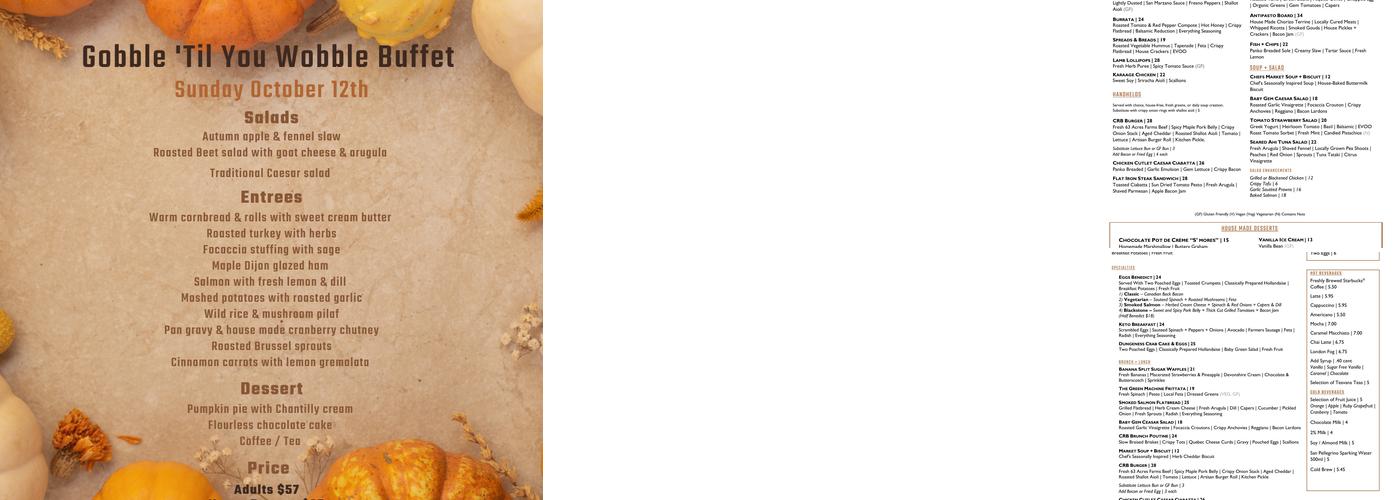 Cordo Resto & Bar Menu