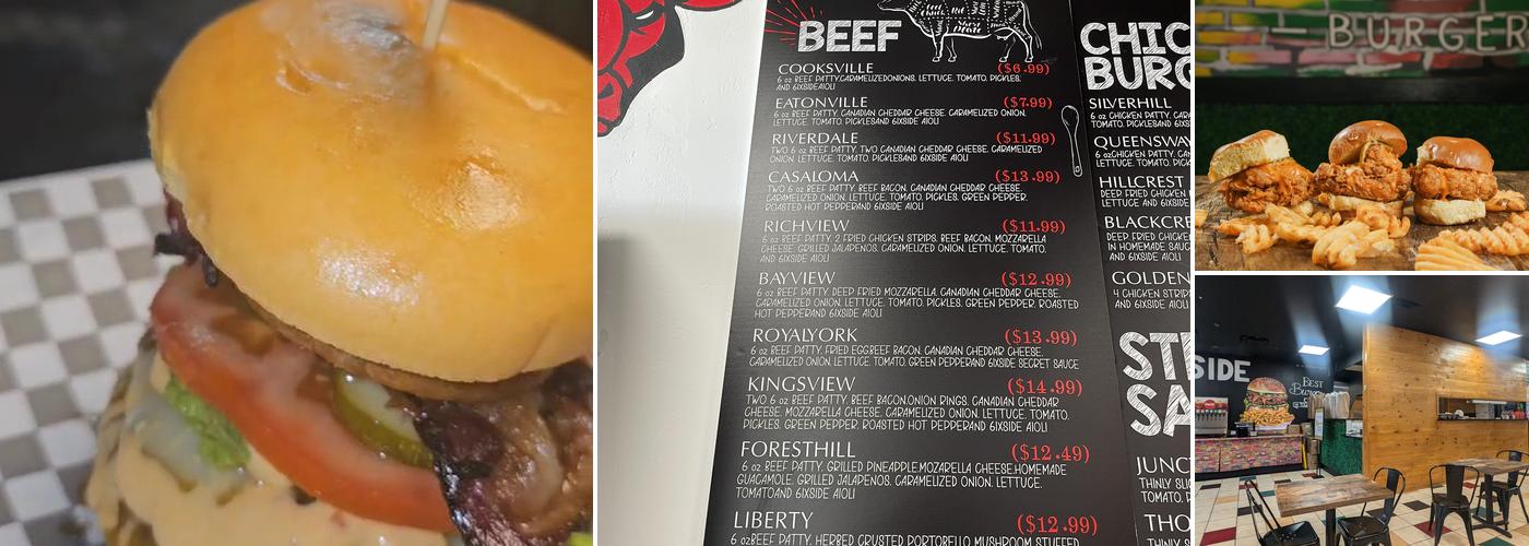 6ixside Burger Menu