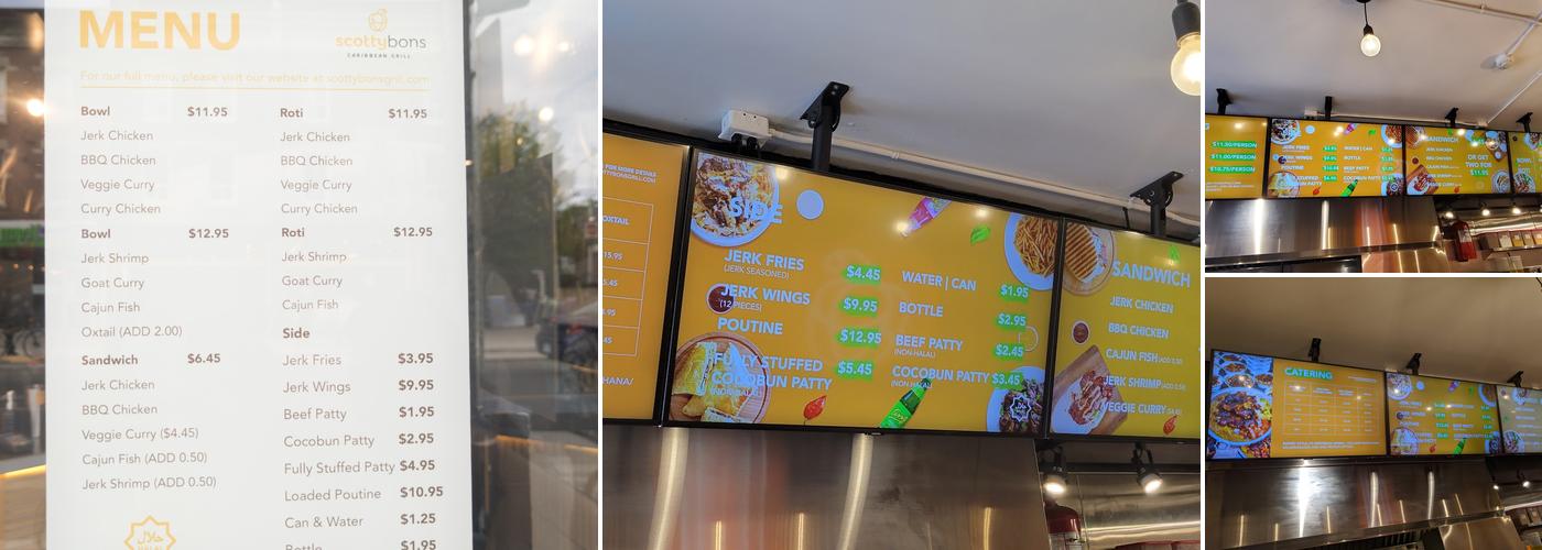 Scotty Bons Caribbean Grill Menu