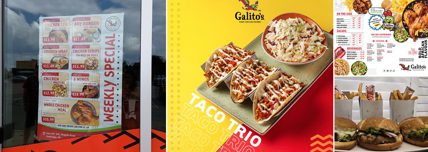 Galito's Flame Grilled Chicken Menu