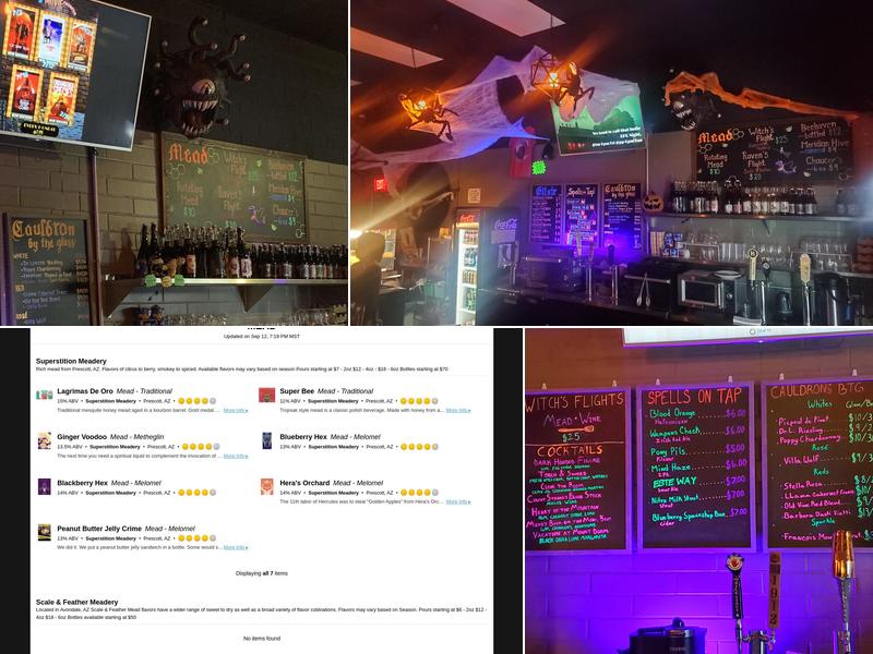 Short Rest Tavern Menu