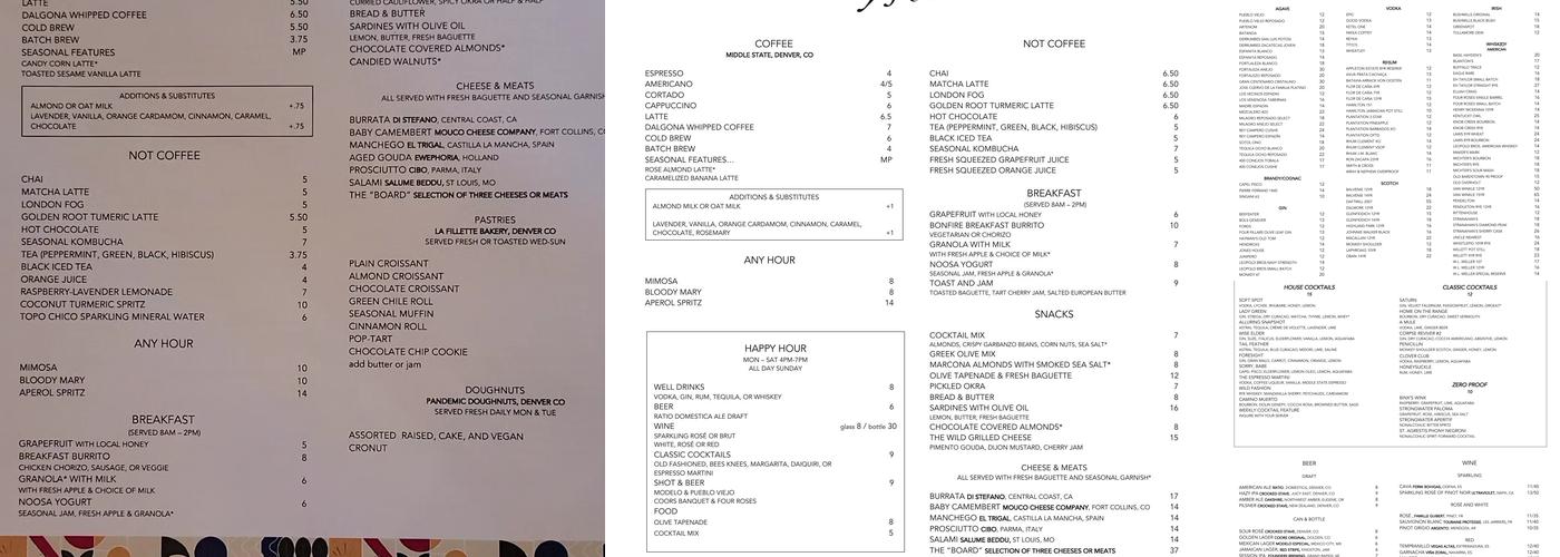 The Wild Menu