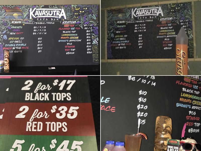 Kavasutra Kava Bar Royal Palm Menu