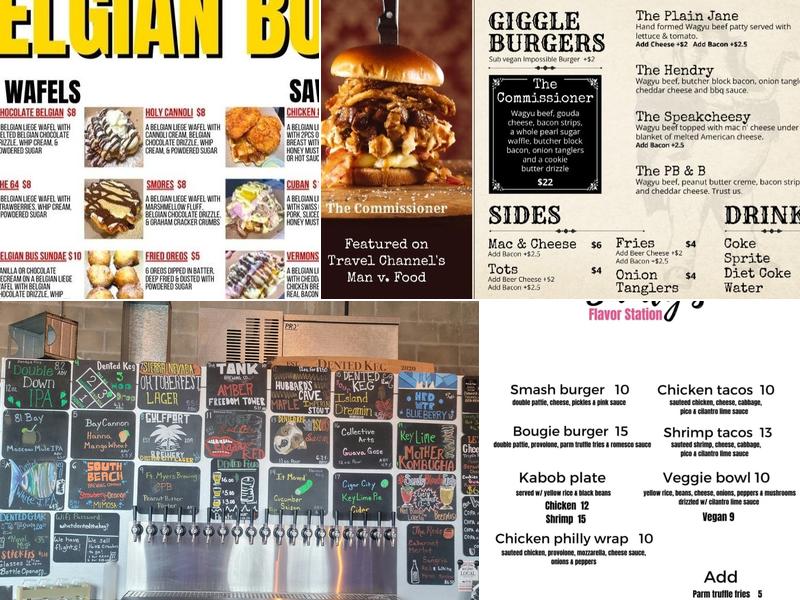 Dented Keg Ale Works Menu