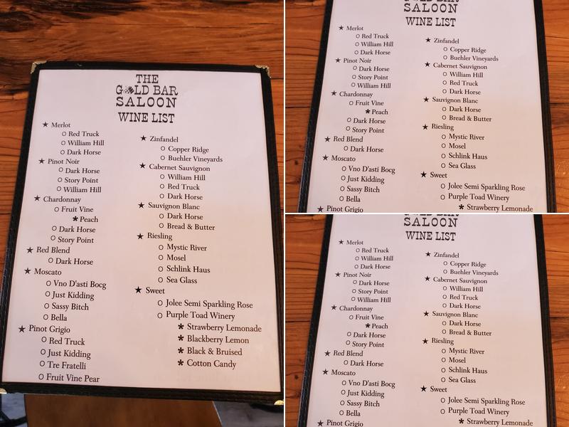 Rustic retreats Menu