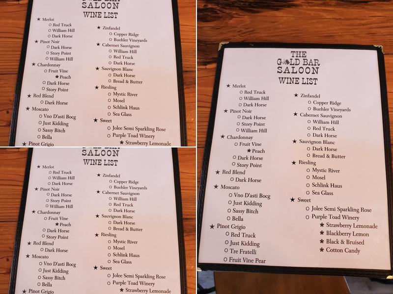 Rustic retreats Menu