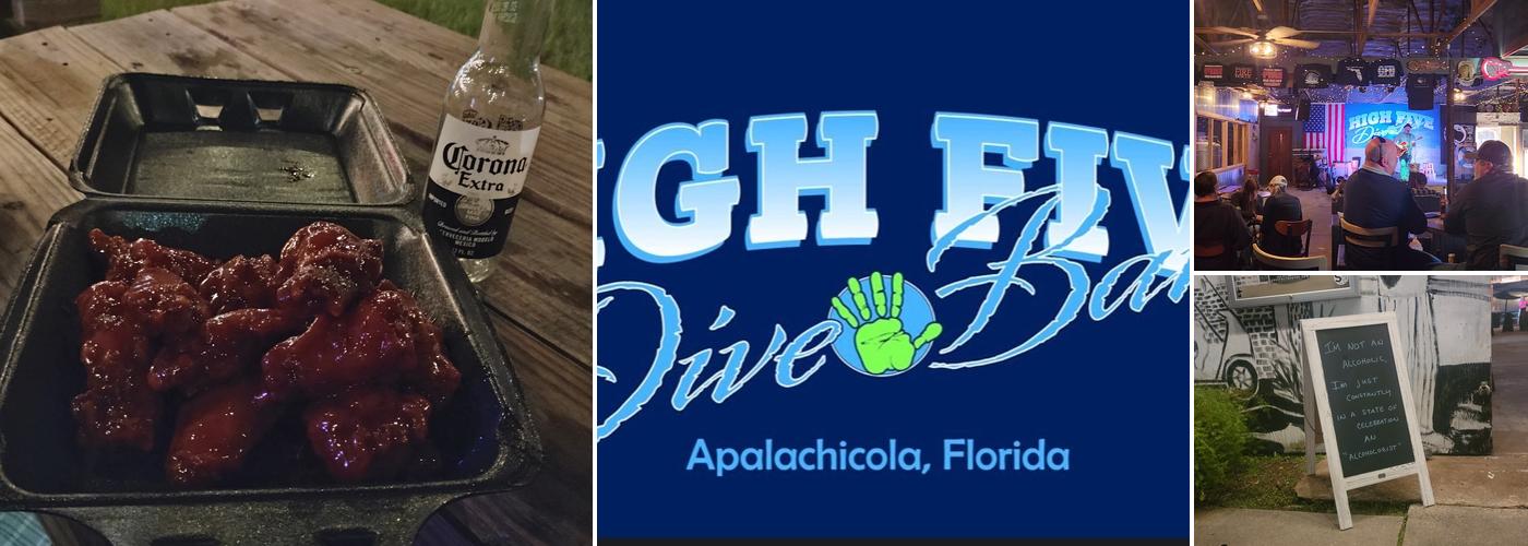 High Five Dive Bar Menu