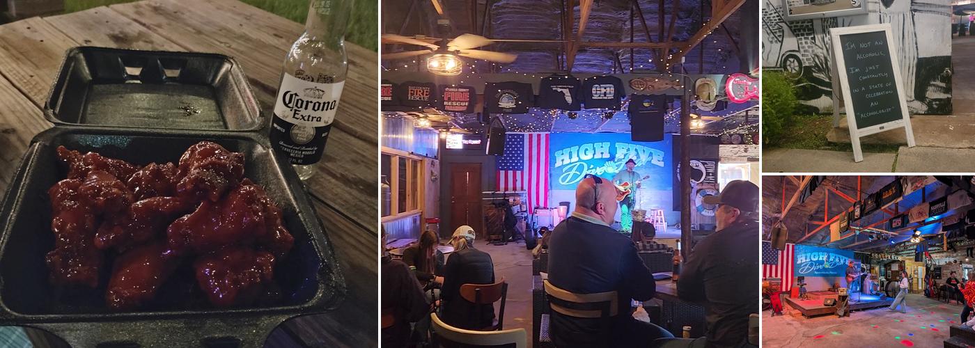 High Five Dive Bar Menu