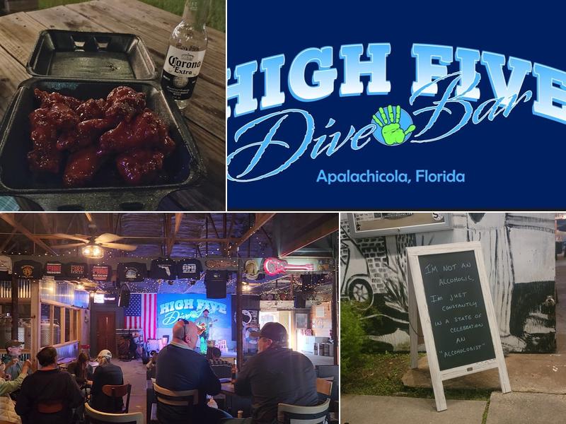 High Five Dive Bar Menu