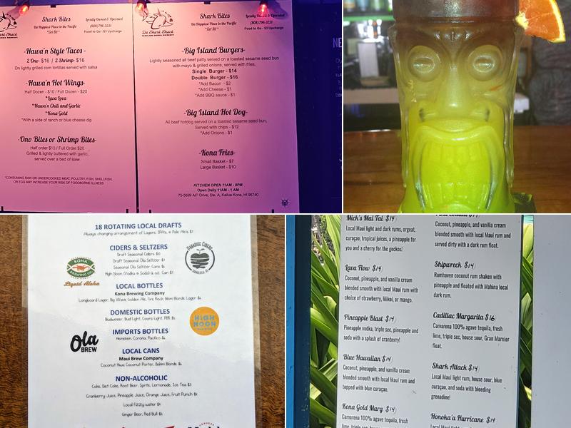 Da Shark Shack Menu