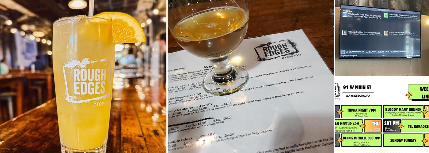 Rough Edges Brewing Menu