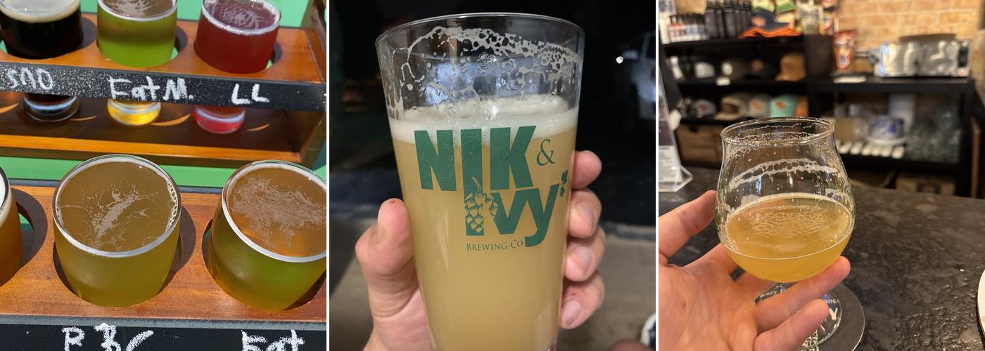 Nik & Ivy Brewing Company Menu