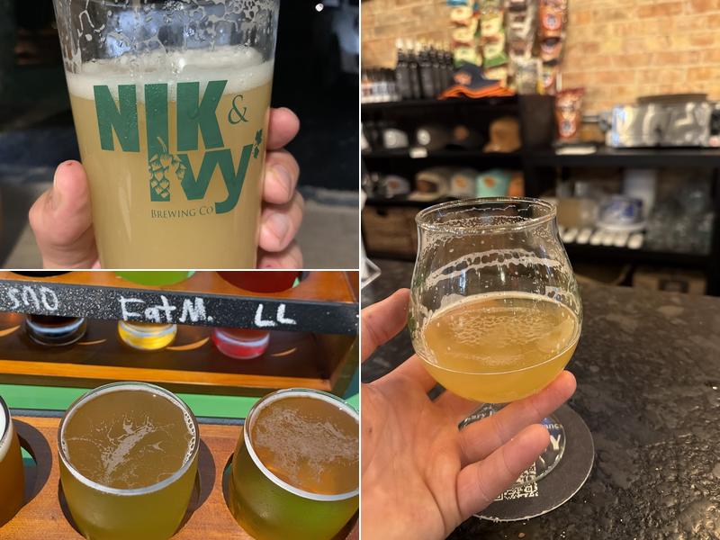 Nik & Ivy Brewing Company Menu