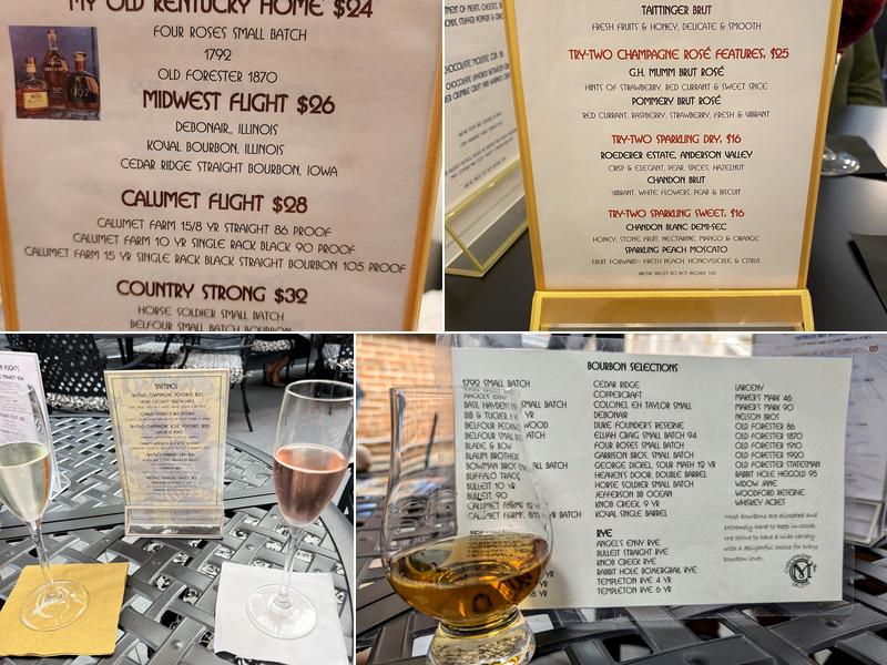 Champagne on Main Menu