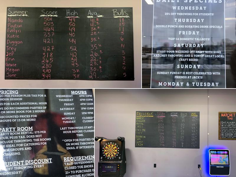 Hatchet Jack’s Menu