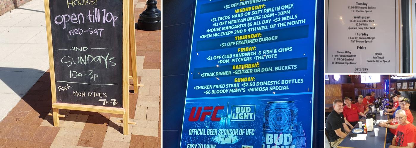 Library Sports Bar & Grill Menu