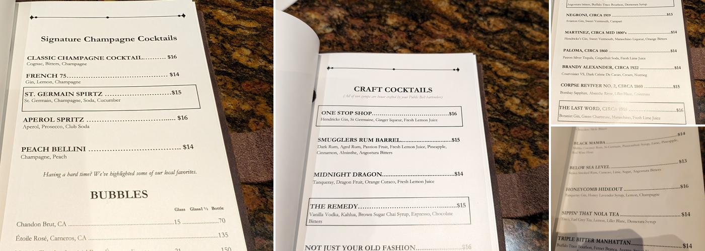 Public Belt Menu