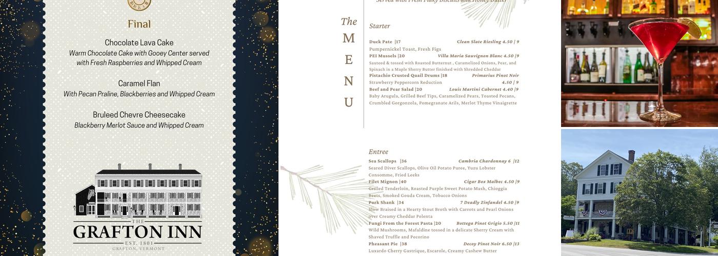 Grafton Inn Menu
