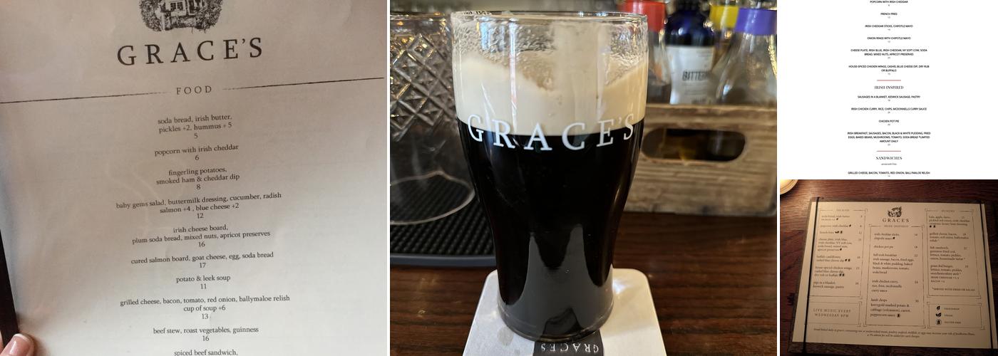 Grace's Menu