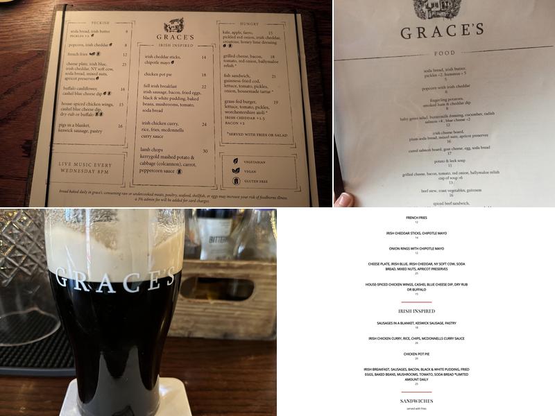 Grace's Menu