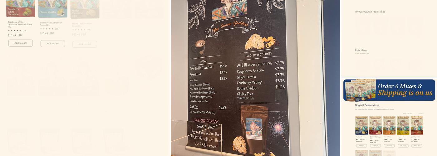 The Scone Goddess Menu