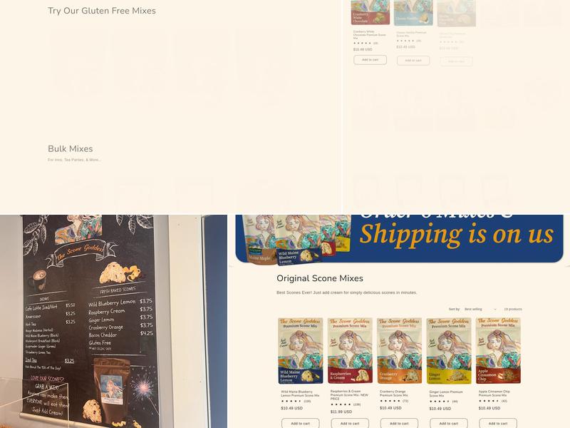 The Scone Goddess Menu