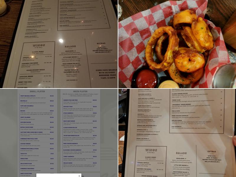 Fulton Hall Menu